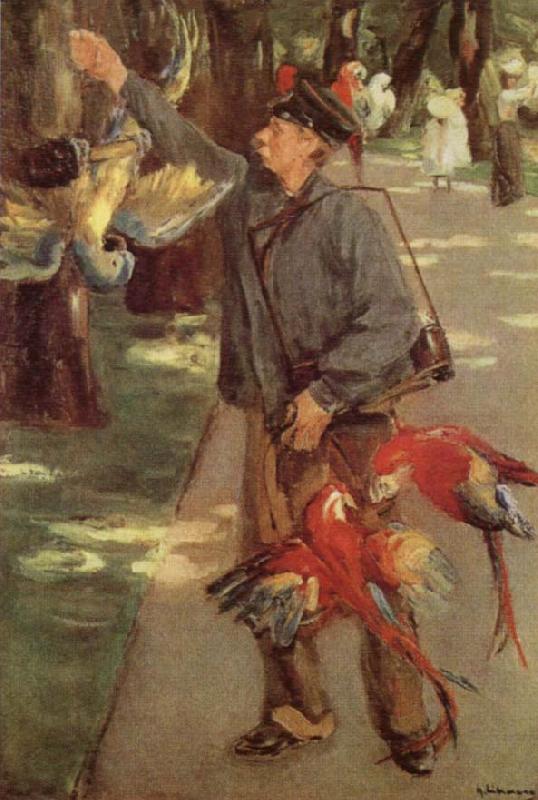 Max Liebermann Man with Parrots